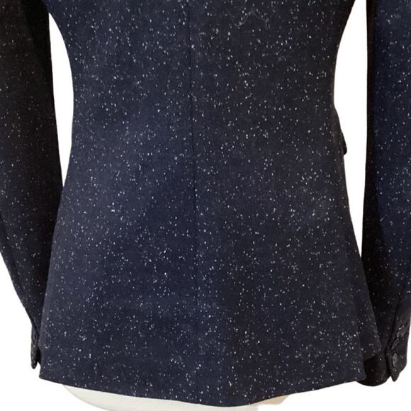 LOFT Speckled Navy Blue Blazer size 2 - Picture 5 of 11